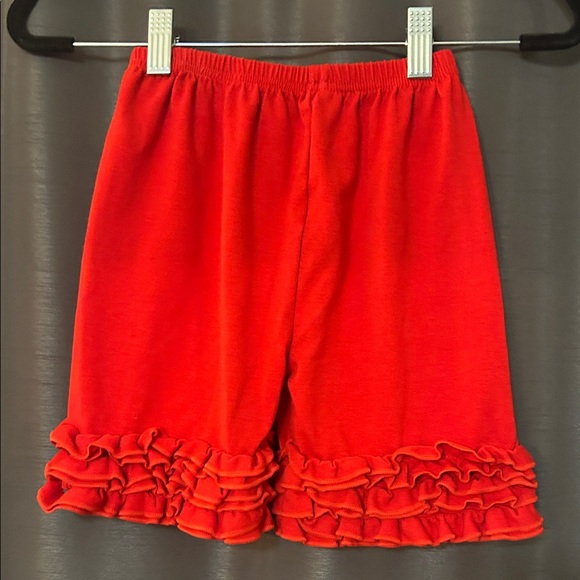 Source Unknown Red Ruffle Kids Shorts - Picture 2 of 3